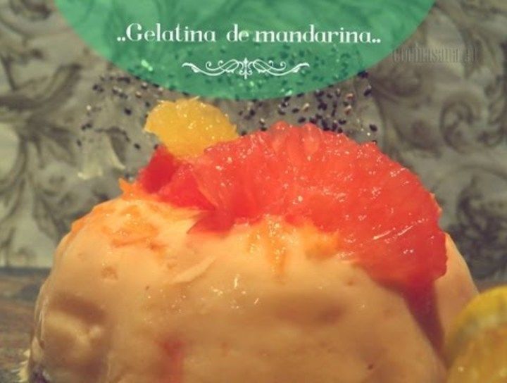 Gelatina con cítricos