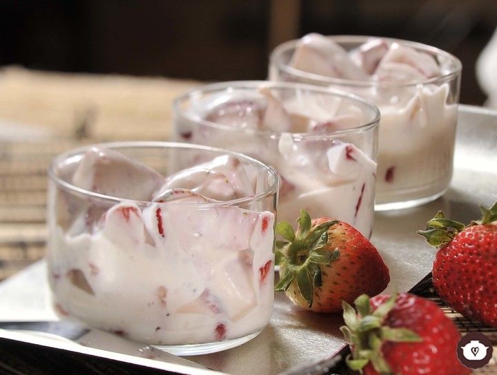 Fresas con crema