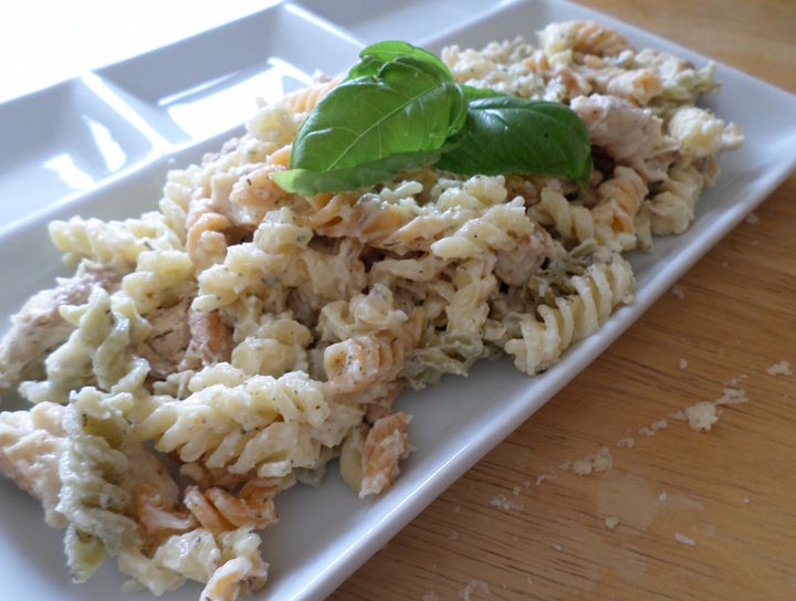 Pasta a los tres quesos