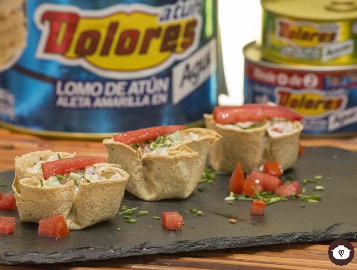 Canastitas rellenas de atún Dolores