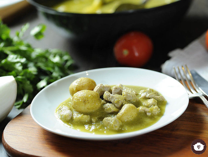 Cortadillo de cerdo en salsa verde