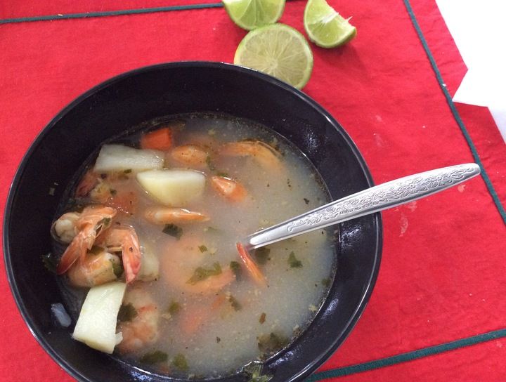 Caldo de camarón