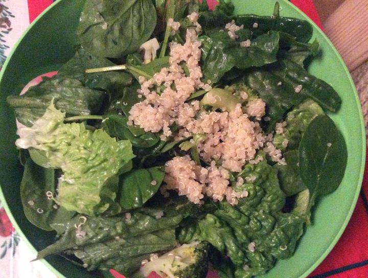 Ensalada verde con quinoa