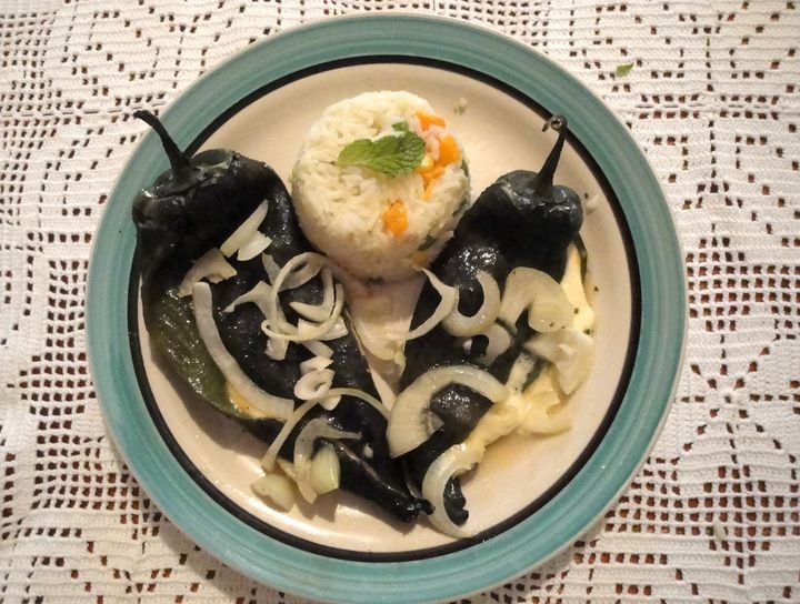 Chiles poblanos al horno