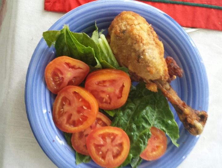 Pollo empanizado