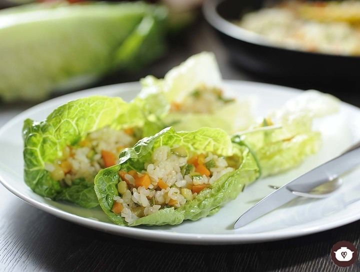 Rollos de arroz con verduras