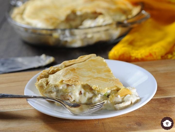 Tarta de champiñones con queso