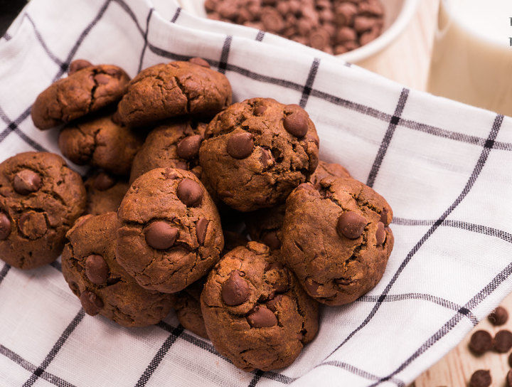 Galletas de chocolate con chispas de chocolate