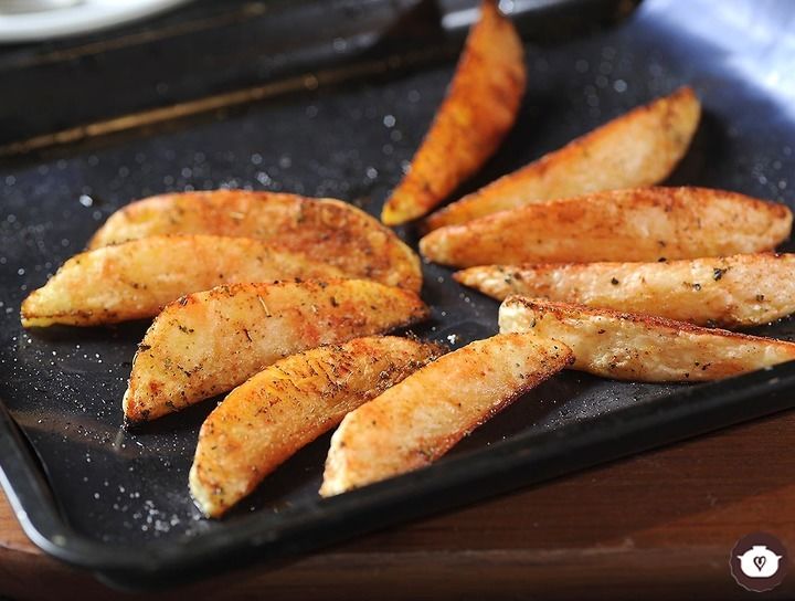 Papas en gajos horneadas