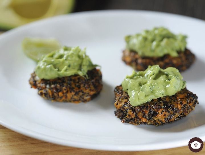 Tortitas de camote y quinoa