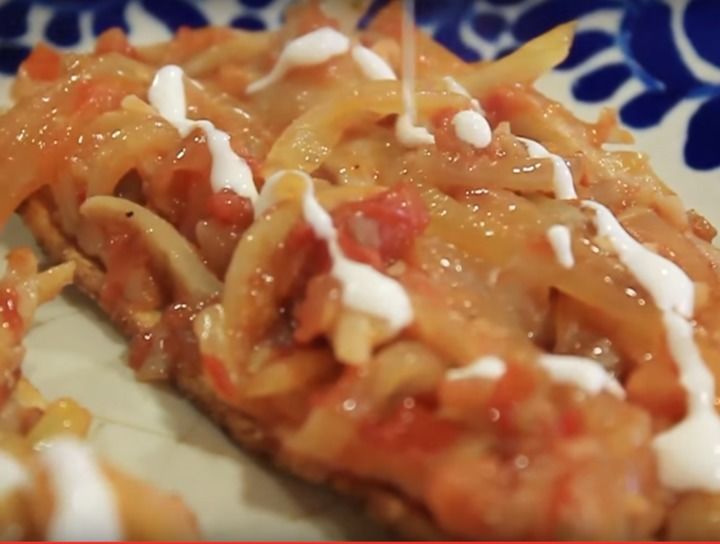 Tinga vegetariana de setas