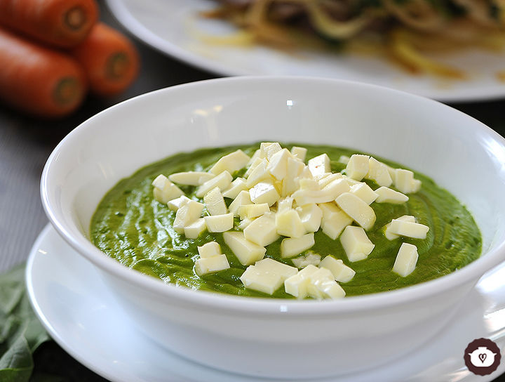 Puré de espinaca con zanahoria