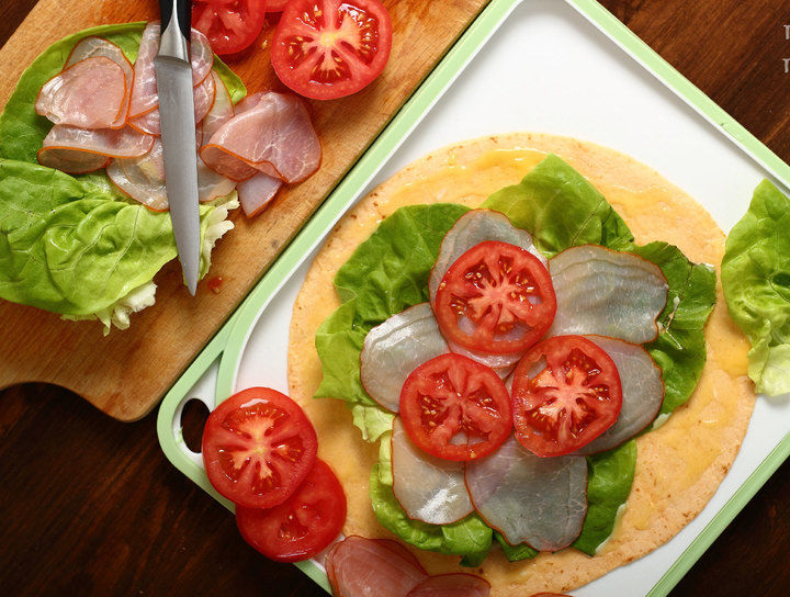 Mini sándwich de lechuga