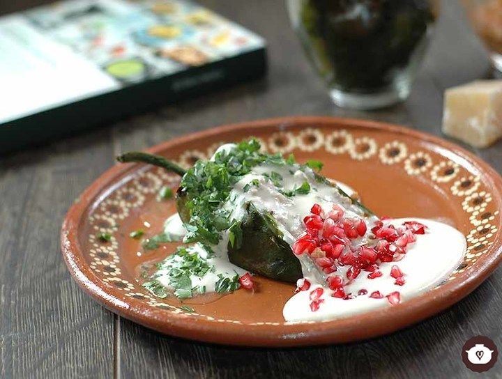 Chiles en nogada fáciles con Thermomix