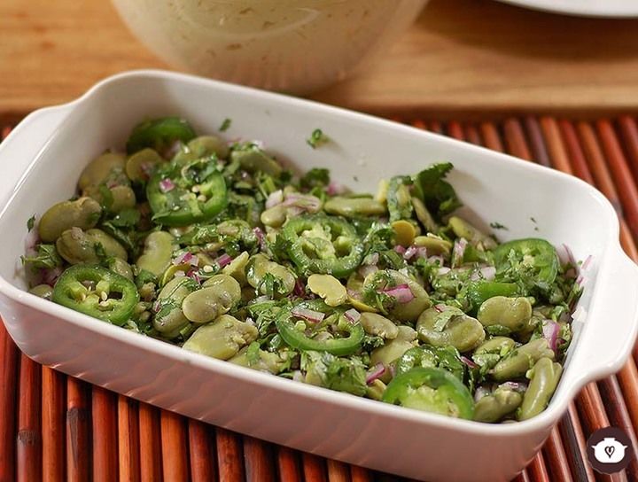 Ensalada de habas verdes