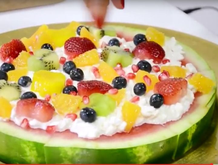 Pizza de frutas