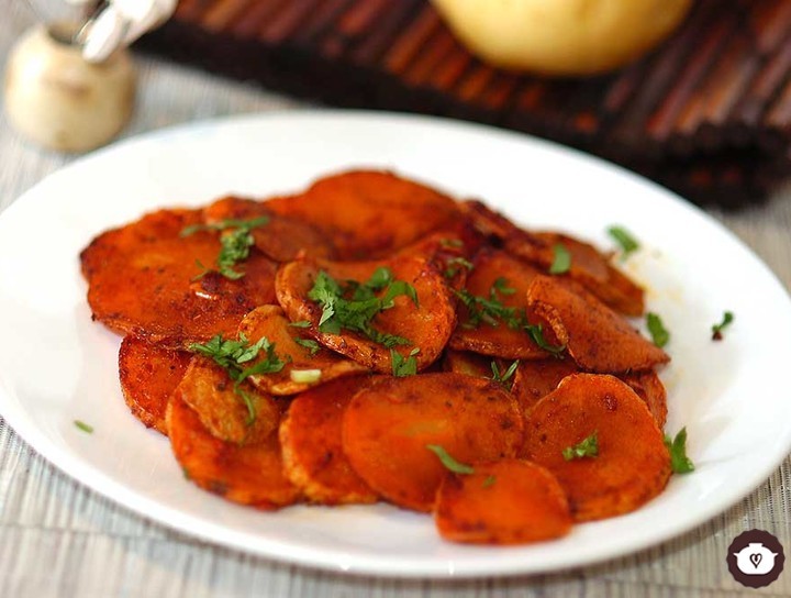 Papas fritas adobadas