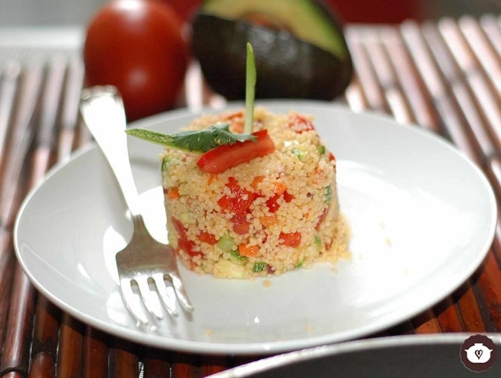 Molde de cous cous con verduras