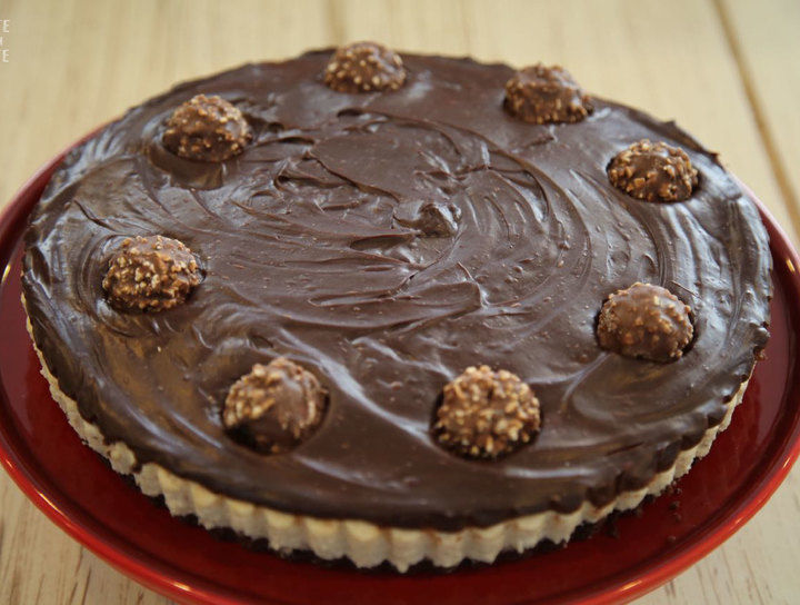 Cheesecake de ferrero rocher