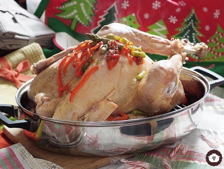 Pavo navideño sin horno
