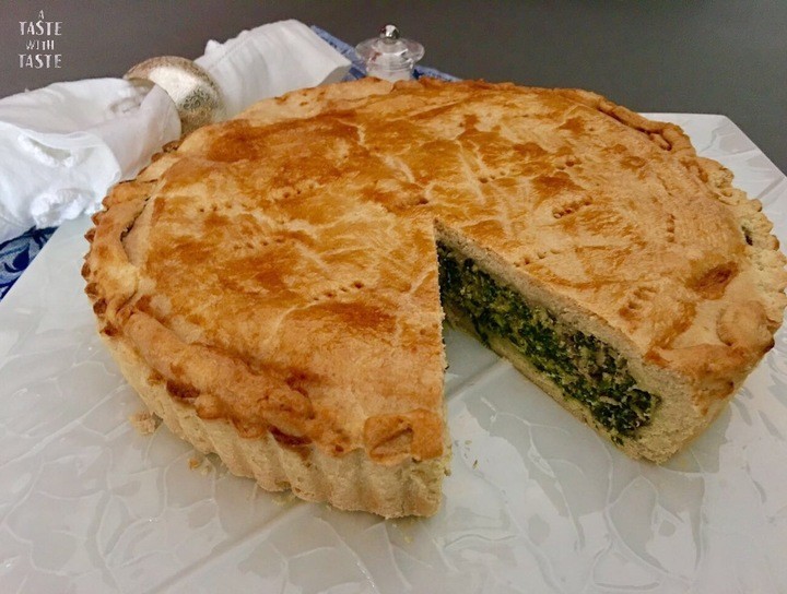 Tarta de espinacas y ricotta
