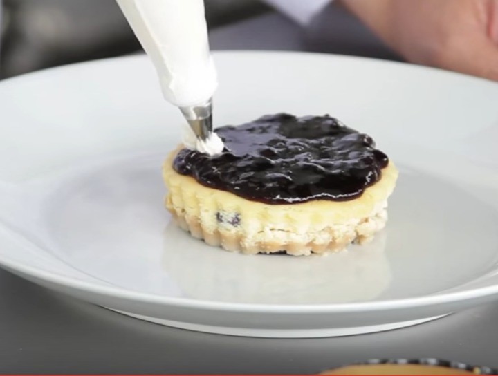 Cheesecake de queso mascarpone y blueberry