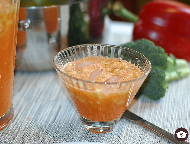 Agua fresca de zanahoria con pepino