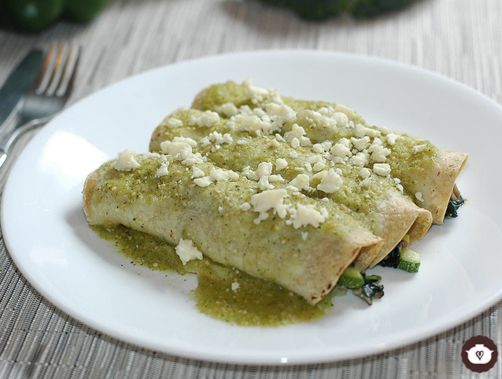 Enchiladas vegetarianas