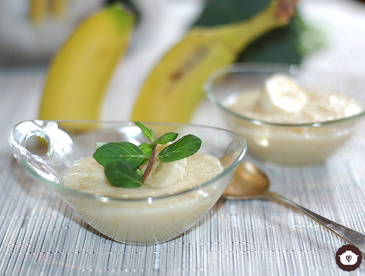 Mousse de plátano fácil