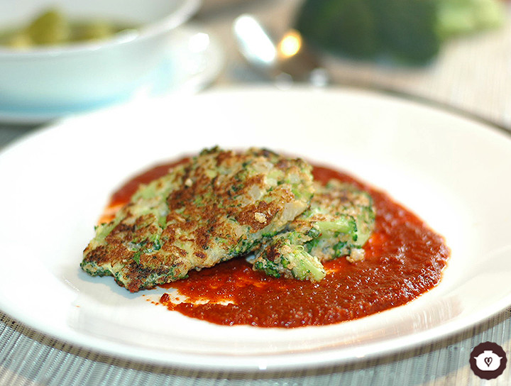 Tortitas de brócoli con amaranto