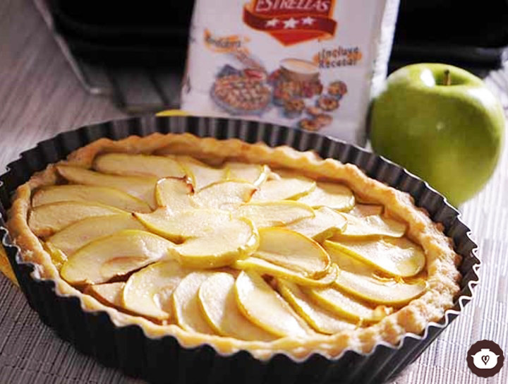 Tarta de manzana y pera