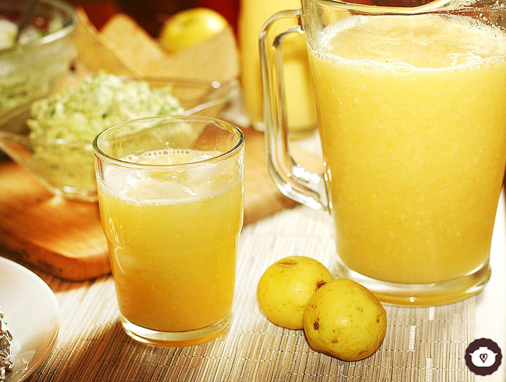 Agua fresca de naranja y guayaba