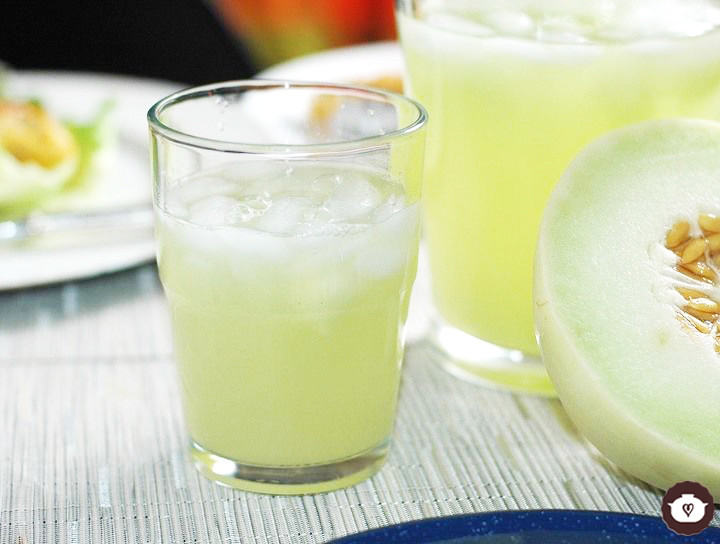 Agua de limón con melón verde