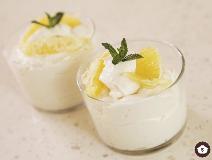 Mousse de naranja fácil