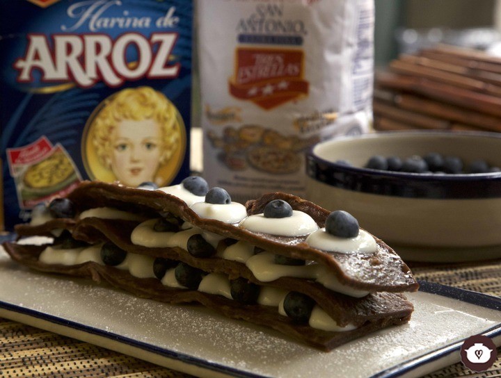 Lasagna de chocolate