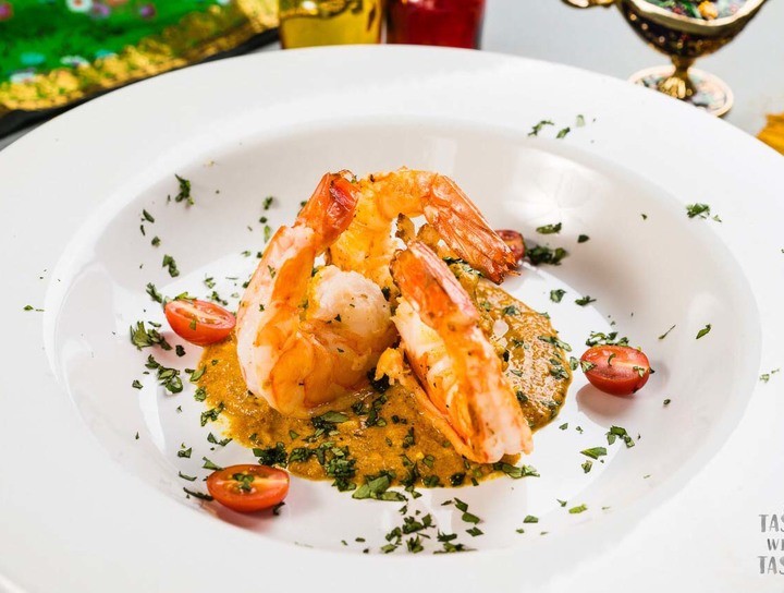Camarones al curry