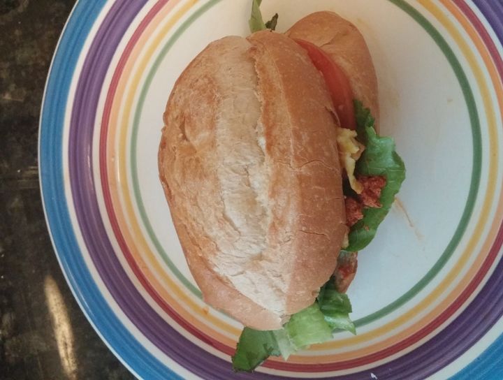 Torta de chorizo con huevo