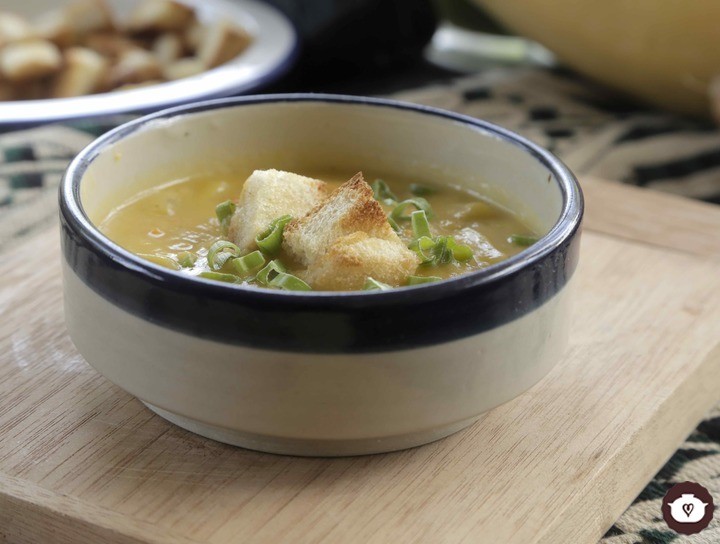 Sopa de calabaza con camote