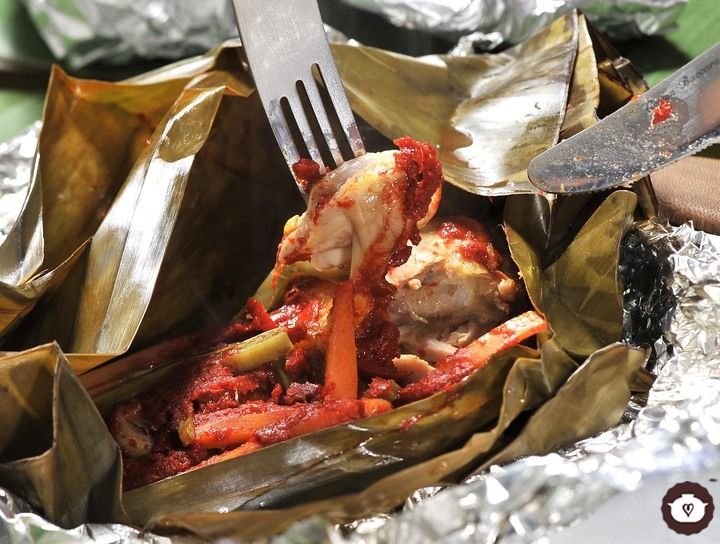 Mixiotes de pollo con nopales