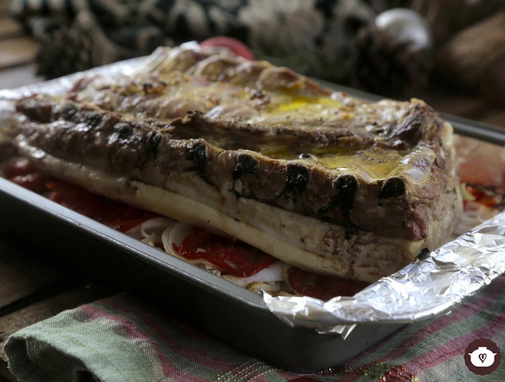 Costilla de cerdo horneada