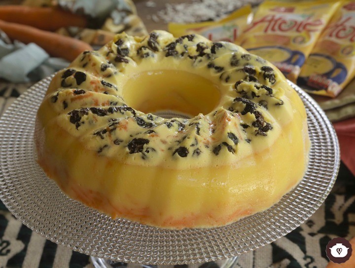Gelatina de zanahoria con piña