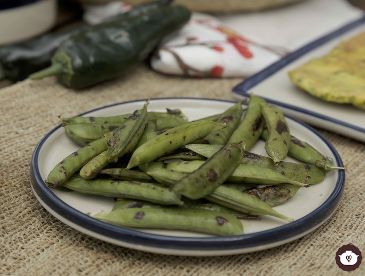 Chícharos al comal