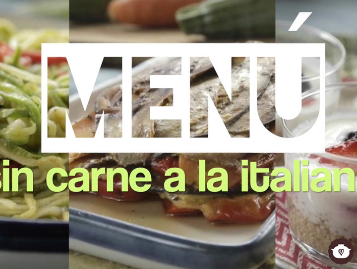 Menú italiano sin carne