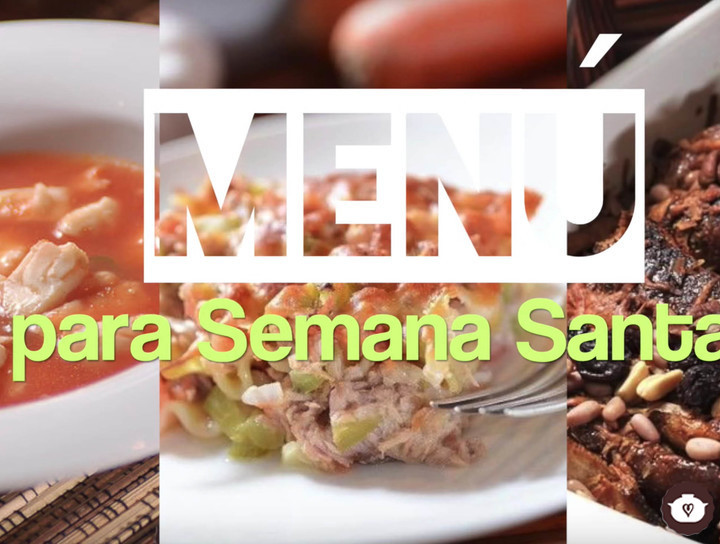 Menú para semana Santa