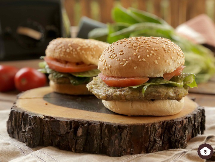 Hamburguesa vegana de calabacitas