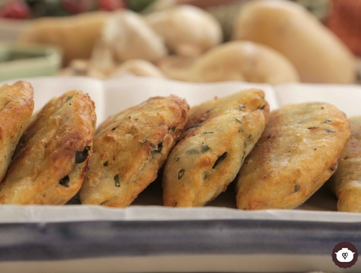 Empanadas de papa con espinaca de Nueva Zelanda