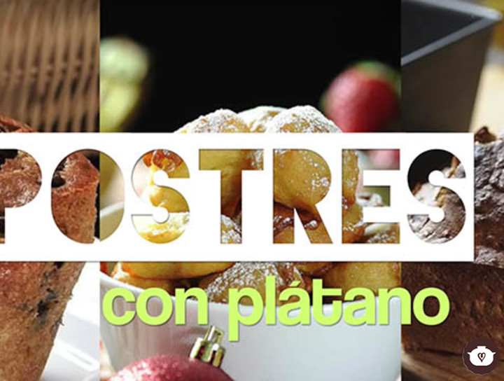 Postres con plátano