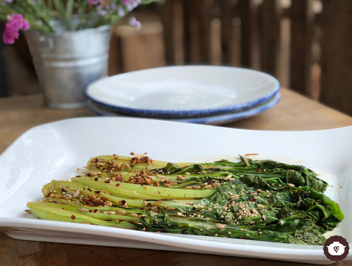 Pak choi salteado