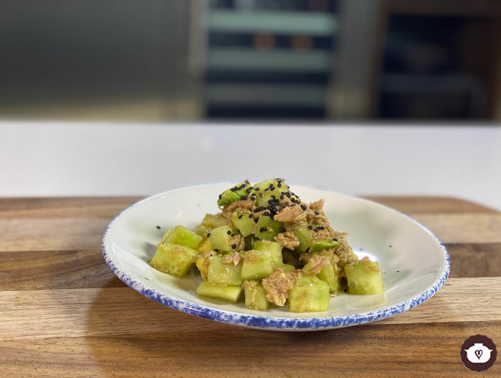 Ensalada de atún con aguacate