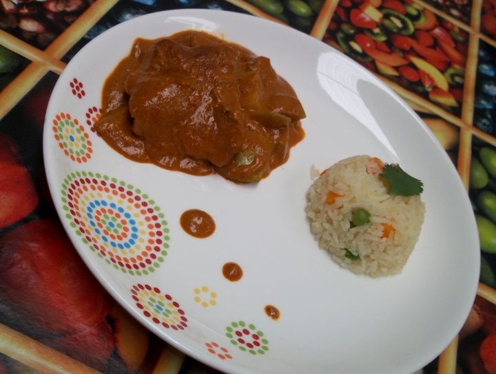 Pipián con chilacayote y costilla